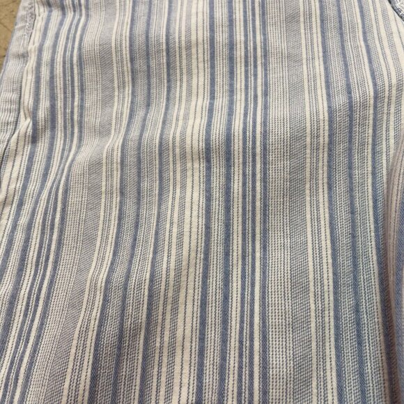 American Eagle Womens Jeans Size 6 28x27 Mom Jeans Stripe Blue White - Picture 7 of 13